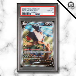 Pokemon Card English - Honchkrow V #162 - SWSH Brilliant Stars - PSA 10 - Image 1
