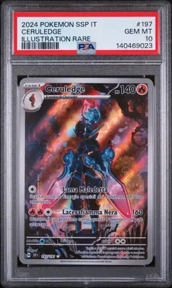 Pokemon Card Italian - Ceruledge Art Rare #197 - SSP IT-Surging Sparks - PSA 10 - Image 2