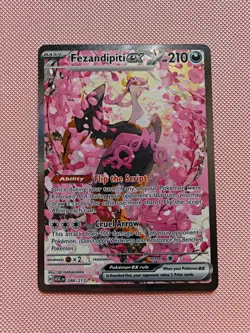 Pokemon TCG Fezandipiti Ex 288/217 Special Illustration Rare Ascended Heroes - Image 1