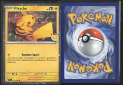 Pokemon TCG Pikachu 051/162 30th Anniversary 2026 Pokemon Day Promo Cosmos Holo - Image 3