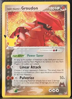Team Magma’s Groudon - 9/95 - Holo Rare - Celebrations Classic - Pokemon Card - Image 1