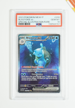 Pokemon PSA 10 Blastoise Ex #200 MEW 151 Special Illustration Rare 2023 Italiano - Image 1