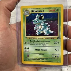 Pokemon TCG Nidoqueen Jungle 7/64 Unlimited Holo Rare MP+ Vintage Card WOTC Vtg - Image 2