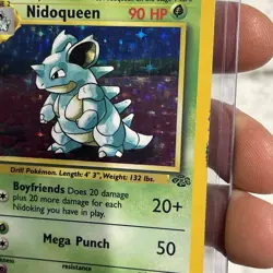 Pokemon TCG Nidoqueen Jungle 7/64 Unlimited Holo Rare MP+ Vintage Card WOTC Vtg - Image 3