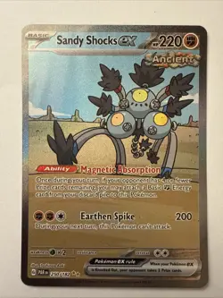 Sandy Shocks EX 250/182 SIR 2023 Pokemon Paradox Rift Full Art Card NM+ - Image 1