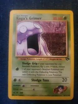 Koga’s Grimer 78/132 Gym Challenge Unlimited Pokemon Card LP - Image 1