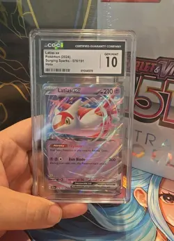 2024 Pokemon SSP English LATIAS EX Holo Gem Mint 10 SURGING SPARKS #76 CGC - Image 1