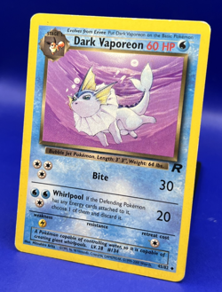 2000 Pokemon Dark Vaporeon 45/82 Team Rocket Non Holo MP - Image 3