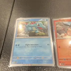 Pokemon ascended heroes Totodile Tepig Chikorita HOLO set - Image 2