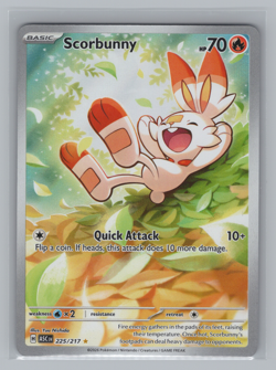 Scorbunny 225/217 Illustration Rare Ascended Heroes ASC Pokemon Near Mint Holo - Image 1