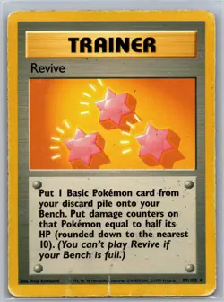 Revive 89/102 UC Base Set Unlimited DMG Pokemon - Image 1