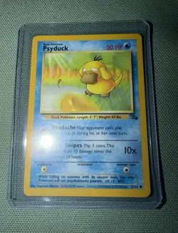 Pokemon Psyduck 53/62 Fossil Card 1999 Wizards - Image 1