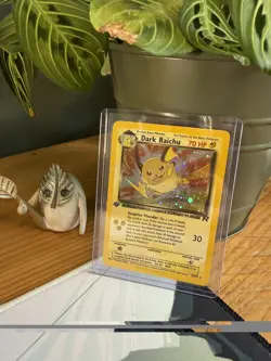 Pokemon TCG Dark Raichu 83/82 1st Edition Team Rocket Holo Secret Rare WOTC LP - Image 1