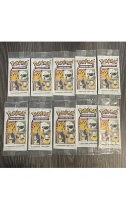 (LOT of 10) Pokemon TCG 25th Anniversary General Mills Cereal 3-Card Promo Packs - Image 1