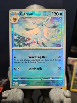 Pokemon TCG Glaceon Master Ball Reverse Holo Card Prismatic Evolutions 025/131 - Image 1