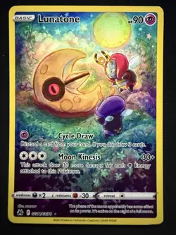 Lunatone GG11/GG70 Galarian Gallery Holo Crown Zenith Pokemon TCG NM Card - Image 1