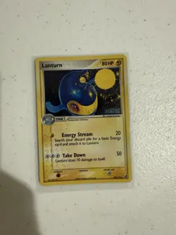 Pokemon TCG Lanturn EX Unseen Forces 40/115 Reverse Holo STAMPED - Image 1