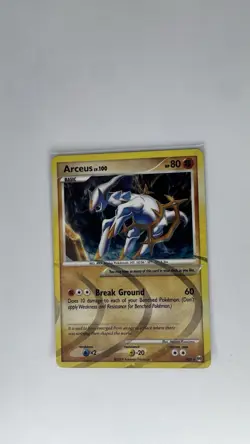 Arceus AR8 Holo Rare Break Ground 80 HP Arceus Set Pokemon TCG Card - Image 1