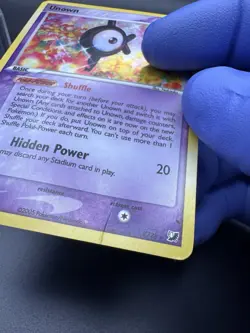 Pokemon Card - Unown (K) Unseen Forces K/28 Holo Rare - DMG - Image 3