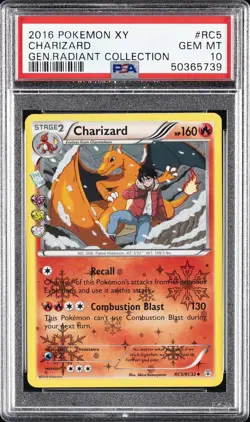 2016 POKEMON XY GENERATIONS RADIANT COLL #RC5 CHARIZARD PSA 10 - Image 1