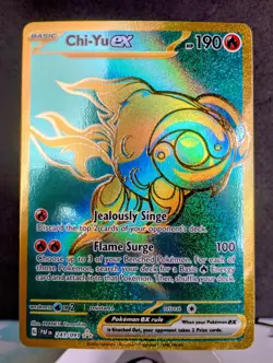 Pokemon TCG: Chi-Yu ex #241/091 SV Palden Fates Hyper Rare Gold Full Art Holo - Image 1