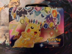 Pokemon Cards Bulk Job lot 60+ Holos, 140+ Reverse Holos Pikachu lunch box - Image 4