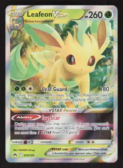 2023 CROWN ZENITH LEAFEON VSTAR 014/159 MINT ULTRA RARE POKEMON - Image 1