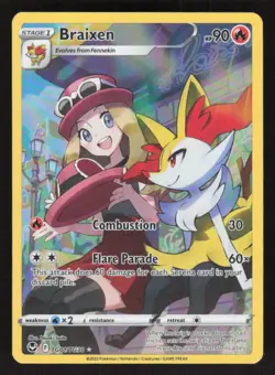 2022 SWSH12 SILVER TEMPEST TRAINER GALLERY BRAIXEN TG01/TG30 ULTRA RARE POKEMON - Image 1