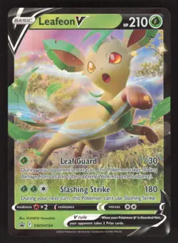 2022 SWSH SWORD & SHIELD PROMO CARDS LEAFEON V SWSH194 MINT PROMO POKEMON - Image 1