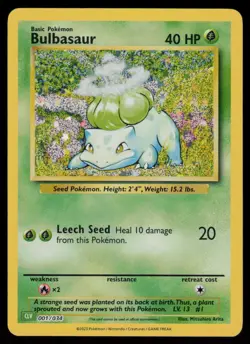 Bulbasaur Holo Classic Collection Trading Card Game Classic 001/034 NM Pokemon - Image 1