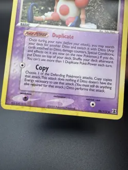 Ditto Pokemon 38/113 (Mr. Mime) Uncommon Non-Holo Delta Species MP - Image 2