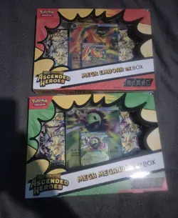 Pokemon Ascended Heroes Mega Emboar & Mega Meganium Ex Box New & Sealed - Image 1