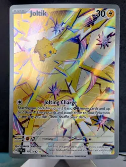 Pokemon TCG: Joltik #150/142 SV Stellar Crown Illustration Rare Holo - Image 1