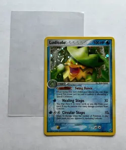 Pokemon TCG LUDICOLO 10/107 HoloFoil . EX Deoxy Set (2005). NM/M. Free Shipping. - Image 1