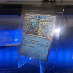 Pokemon Misty's Gyarados 049/182 Destined Rivals Prerelease Stamped Promo Swirl - Image 1