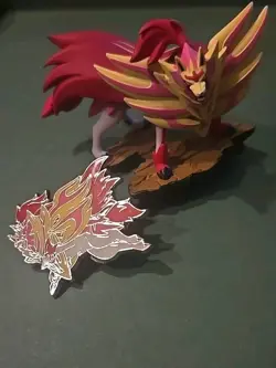 Pokemon TCG 2023 Crown Zenith Shiny Zamazenta Pin & PVC Figure - Image 2