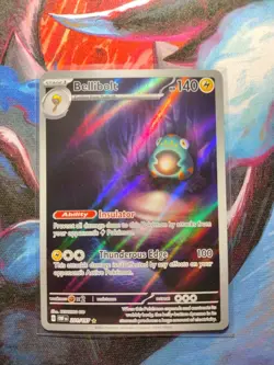 Pokemon TCG Bellibolt Obsidian Flames Holo Card 201/197 Illustration Rare - Image 1