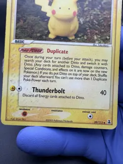 Ditto (Pikachu) 39/113 - Pokemon Delta Species 2005 Pokemon TCG - 39/113 HP/MP - Image 4