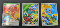 Generation 1 First Partners Pokemon English Squirtle, Bulbasaur, & Charmander A - Image 1