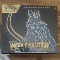 Pokemon Elite Trainer Box Mega Evolution Lucario Riolu English 2025 Sealed - Image 1