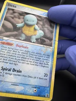 Pokemon Ditto (Squirtle) EX Delta Species 64/113 Common HP - Image 3