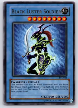 YUGIOH BLACK LUSTER SOLDIER SYE-024 ULTRA (LP) - Image 1