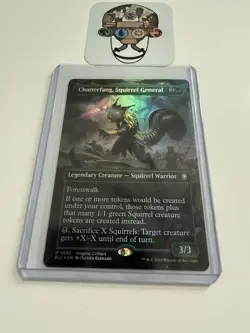 Magic the Gathering Chatterfang, Squirrel General Card Borderless Foil - Image 1