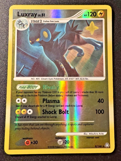 Luxray 8/146 D&P Legends Awakened Pokemon Card Reverse Holo Foil Rare LP - Image 1