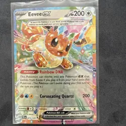 Pokemon TCG Eevee EX Prismatic Evolutions Double Rare Holo Card 075/131 SV - Image 1