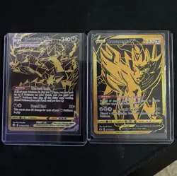 Pokemon Eternatus VMAX & Zamazenta V Secret Rare Holo Card Lot (2020, 2 Cards) - Image 1