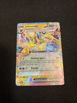 Pokemon TCG 2024 Prismatic Evolutions Jolteon EX Double Rare Holo Card 030/131 - Image 1