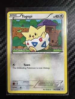 Pokemon Togepi Plasma Storm Regular Card 102/135 Near Mint - Image 1