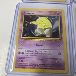 Pokemon TCG 1999 Base Set 9 Card Lot Psyduck Pikachu Meowth Drowzee Tauros NM - Image 5