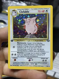 1st Edition Clefable 1/64 Jungle 1999 Holo Rare WOTC Pokemon Card TCG - Image 3